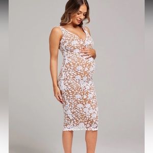 NYLA WHITE MATERNITY DRESS. Excellent condition always sold out!